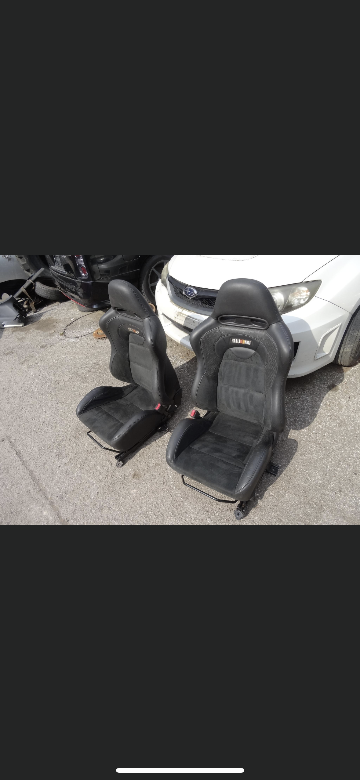 EVO 9 FQ 340 RALLIART FRONT SEATS FOR SALE!